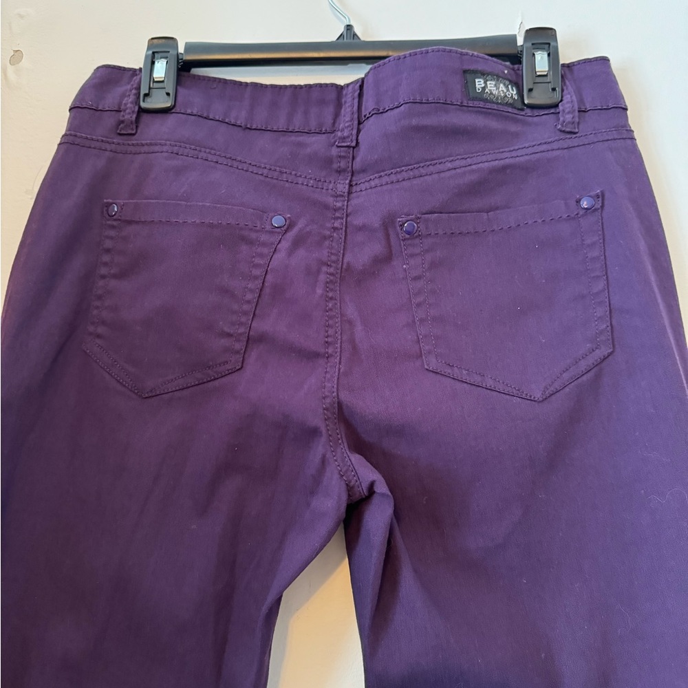 3/$20 Beau Dawson Women’s Purple Relaxed Fit Tapered Skinny Jeans NWT - Size 10P - Picture 7 of 10